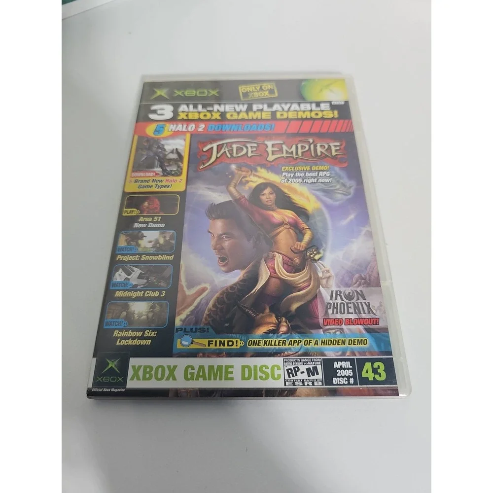 XBOX Jade Empire - Halo 51 - Area 51 Microsoft Magazine Demo Disc 2005 Tested